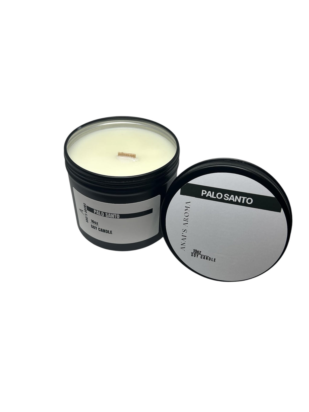 Palo Santo Patchouli Soy Candle – Earthy Grounding Woods