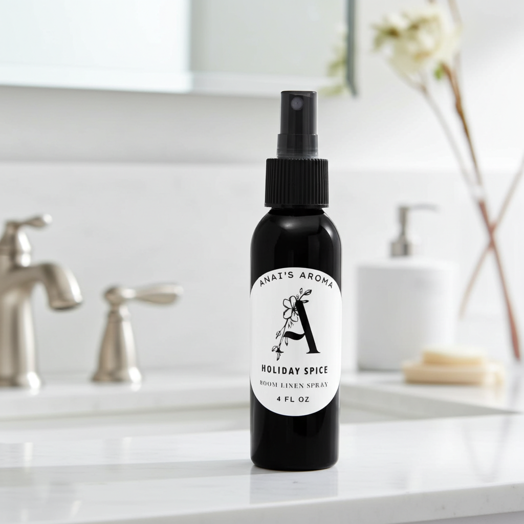 Holiday Spice Room & Linen Spray – Warm Cinnamon & Clove