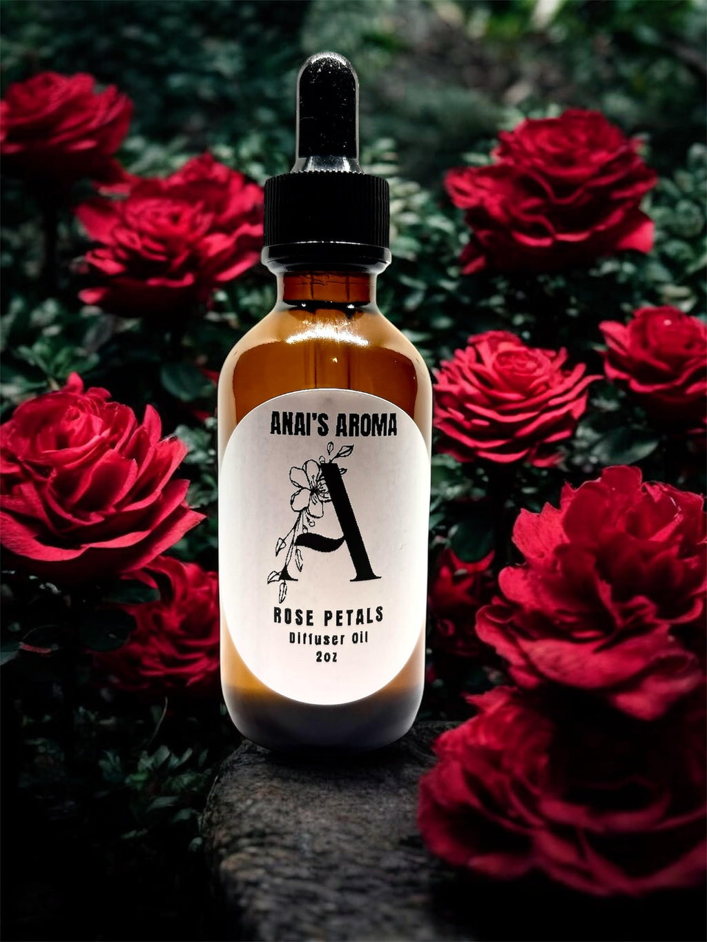 Anai's Aroma Rose Petals Diffuser Fragrance Oil, 2 oz