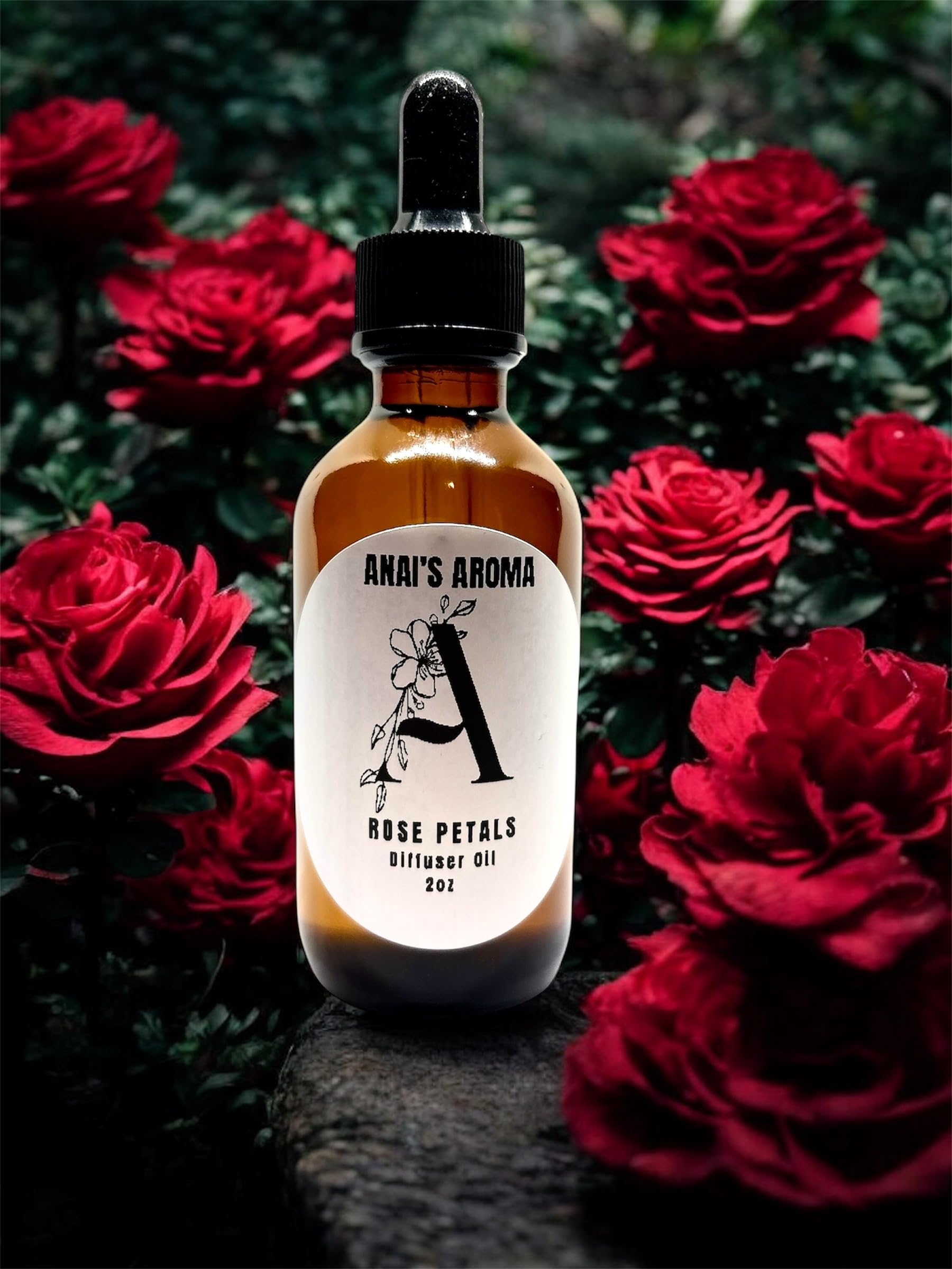 Anai's Aroma Rose Petals Diffuser Fragrance Oil, 2 oz