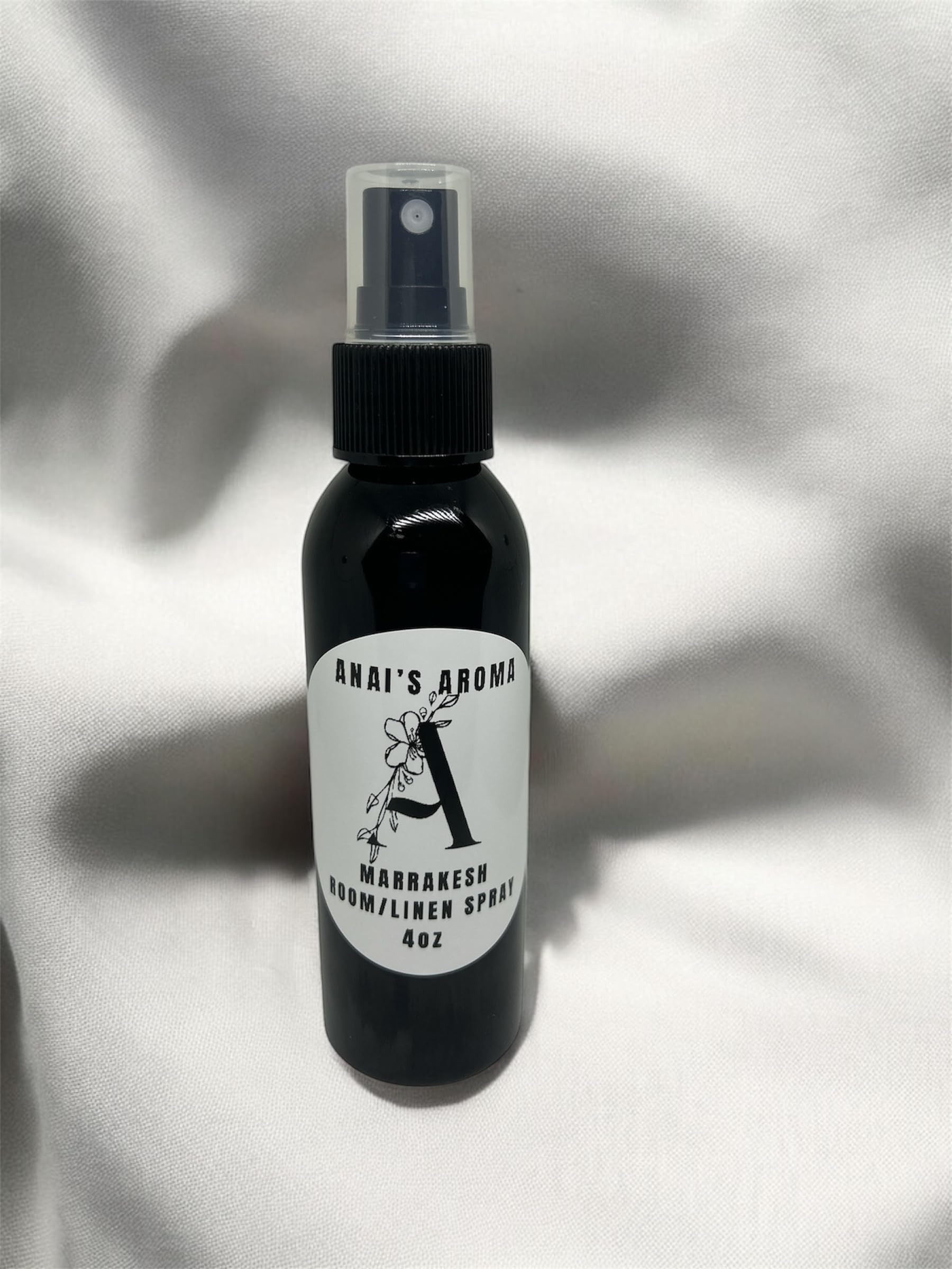 ANAI'S Aroma Marrakesh Room and Linen Spray, Long Last Scent, Odor Eliminator, Air Freshener, Refresh Fabric, Car, Restroom, Bedding, Travel Size 4oz