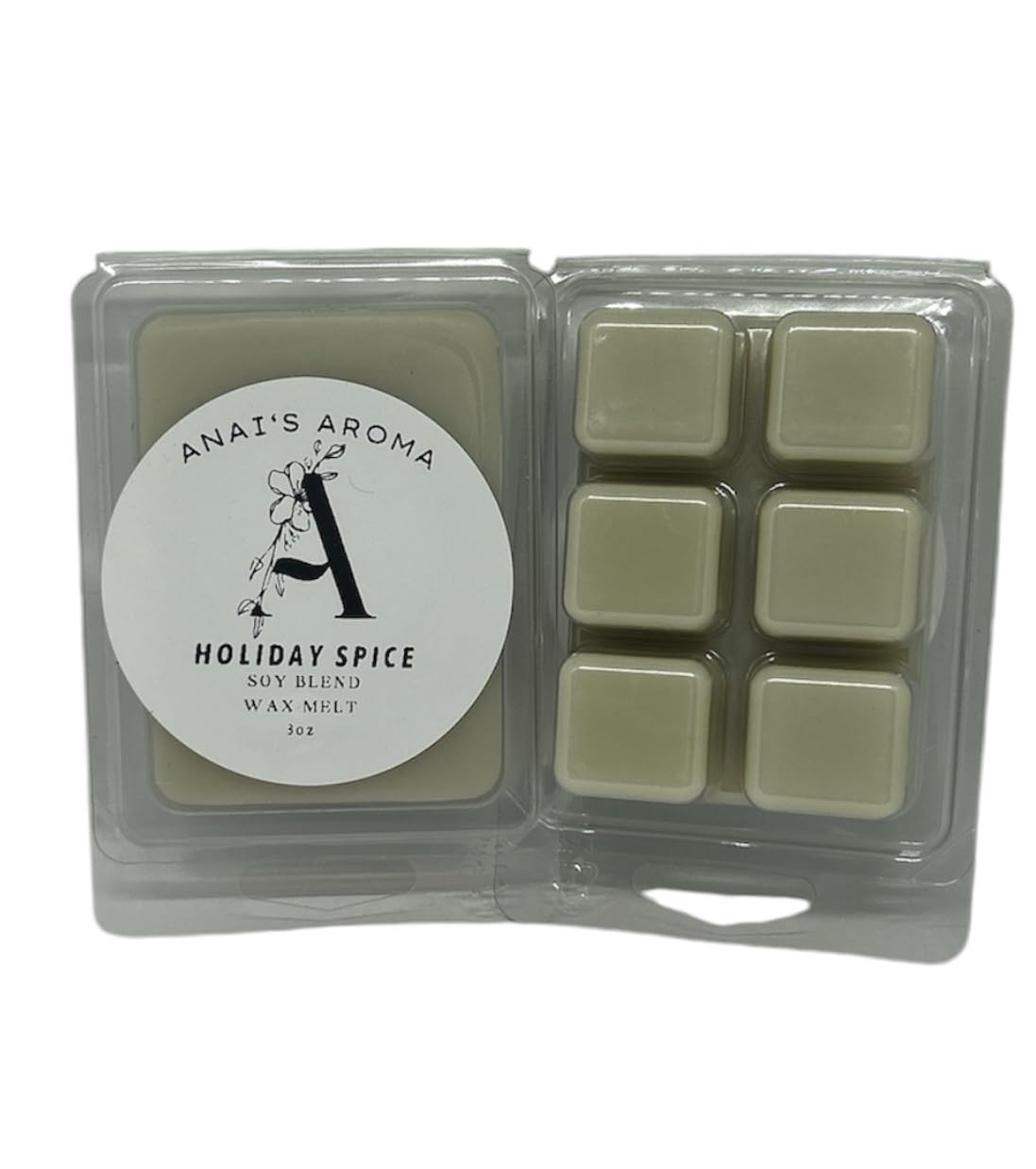 ANAI'S AROMA HOLIDAY SPICE 2.5oz Wax Melts 2pack Long Lasting Soy Blend