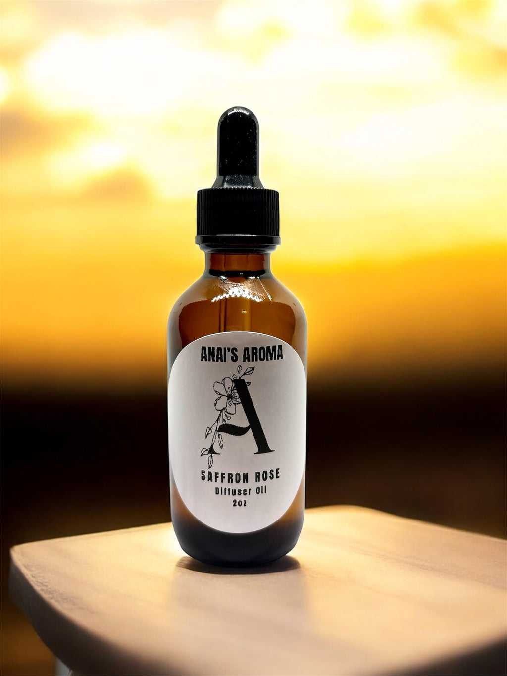 Anai's Aroma Saffron Rose Diffuser Fragrance Oil, 2 oz