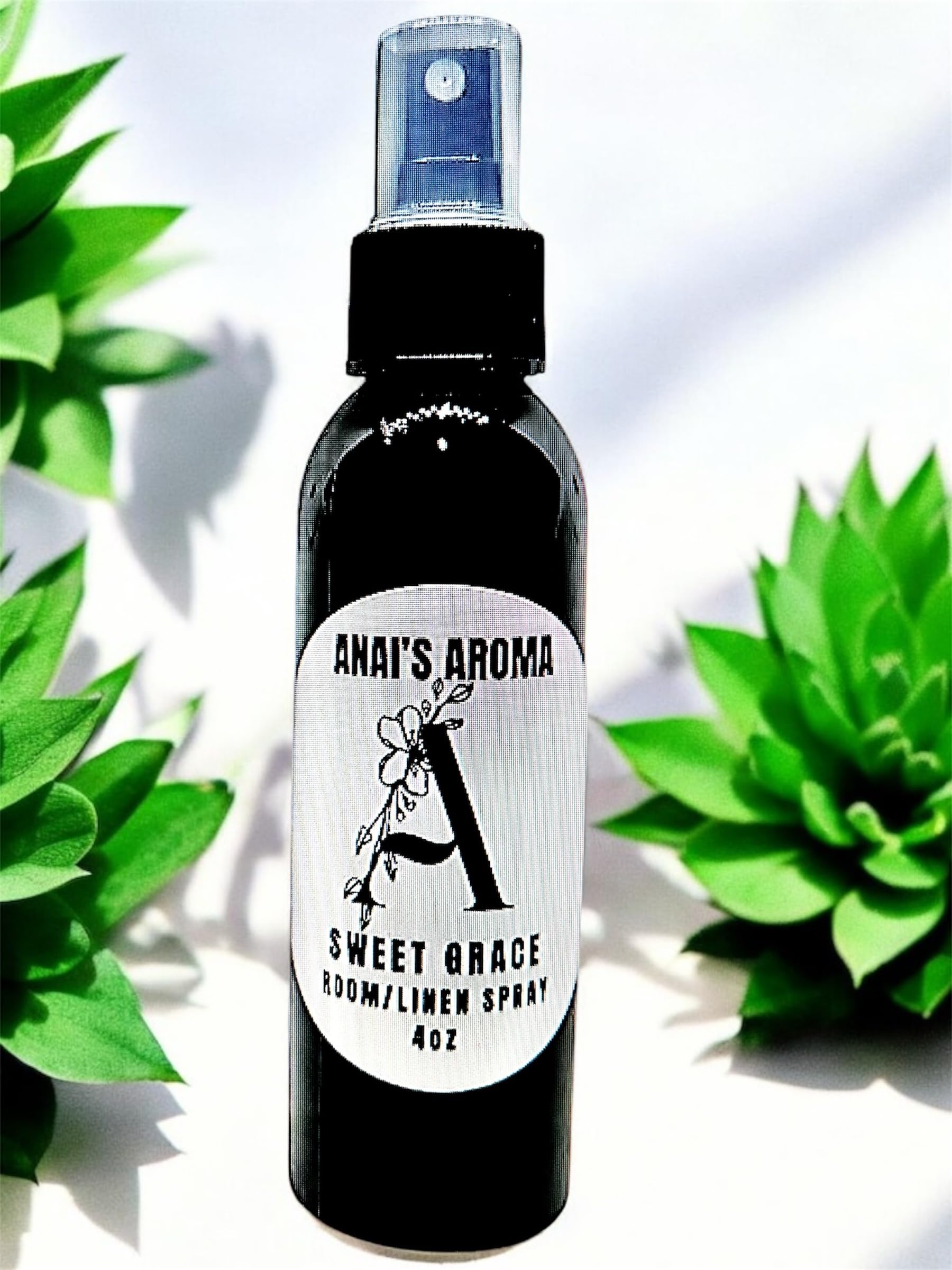 ANAI'S Aroma Sweet Grace Room and Linen Spray Long Last Scent, Odor Eliminator, Air Freshener, Refresh Fabric, Car, Restroom, Bedding, Travel Size 4oz