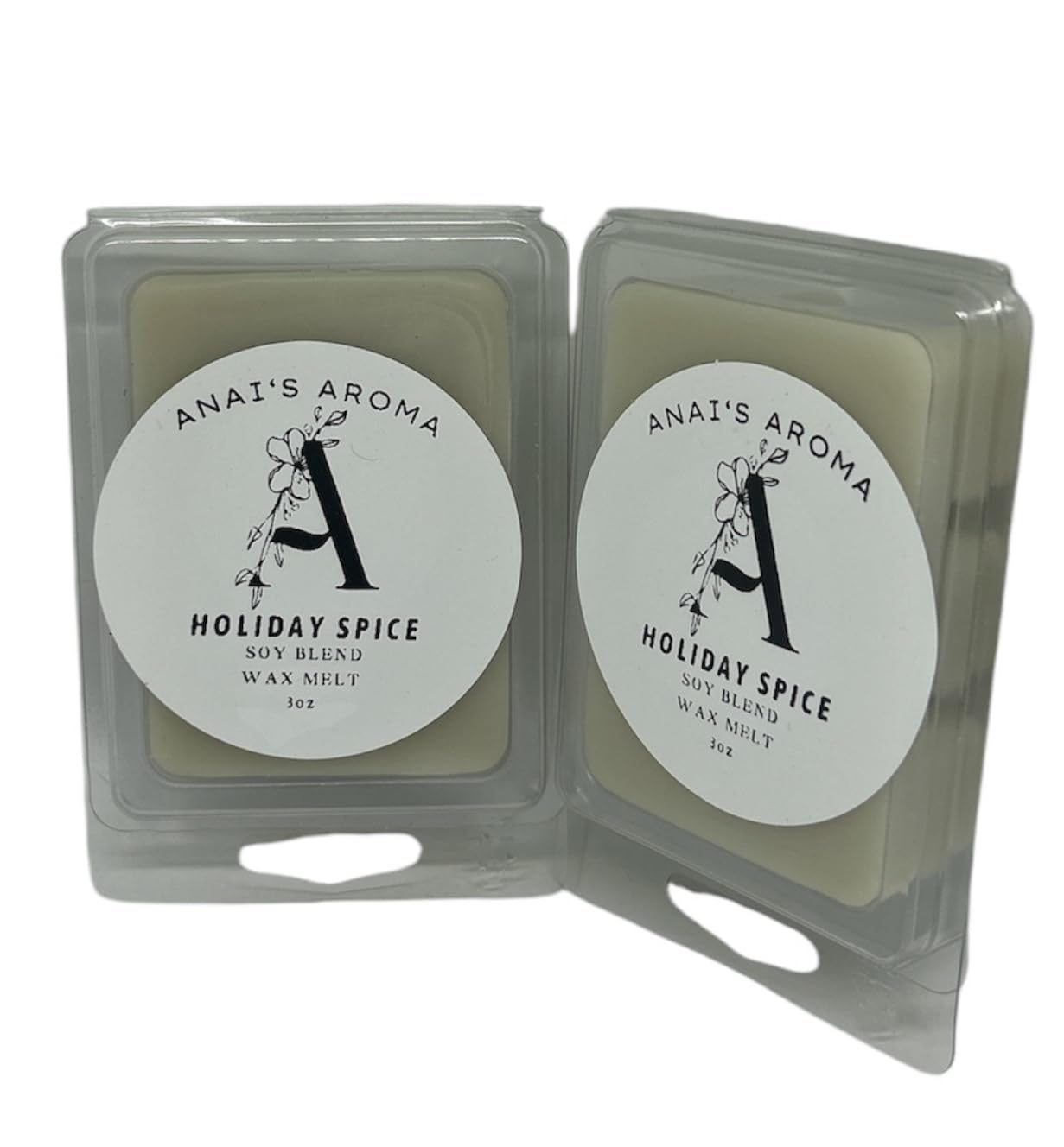 ANAI'S AROMA HOLIDAY SPICE 2.5oz Wax Melts 2pack Long Lasting Soy Blend
