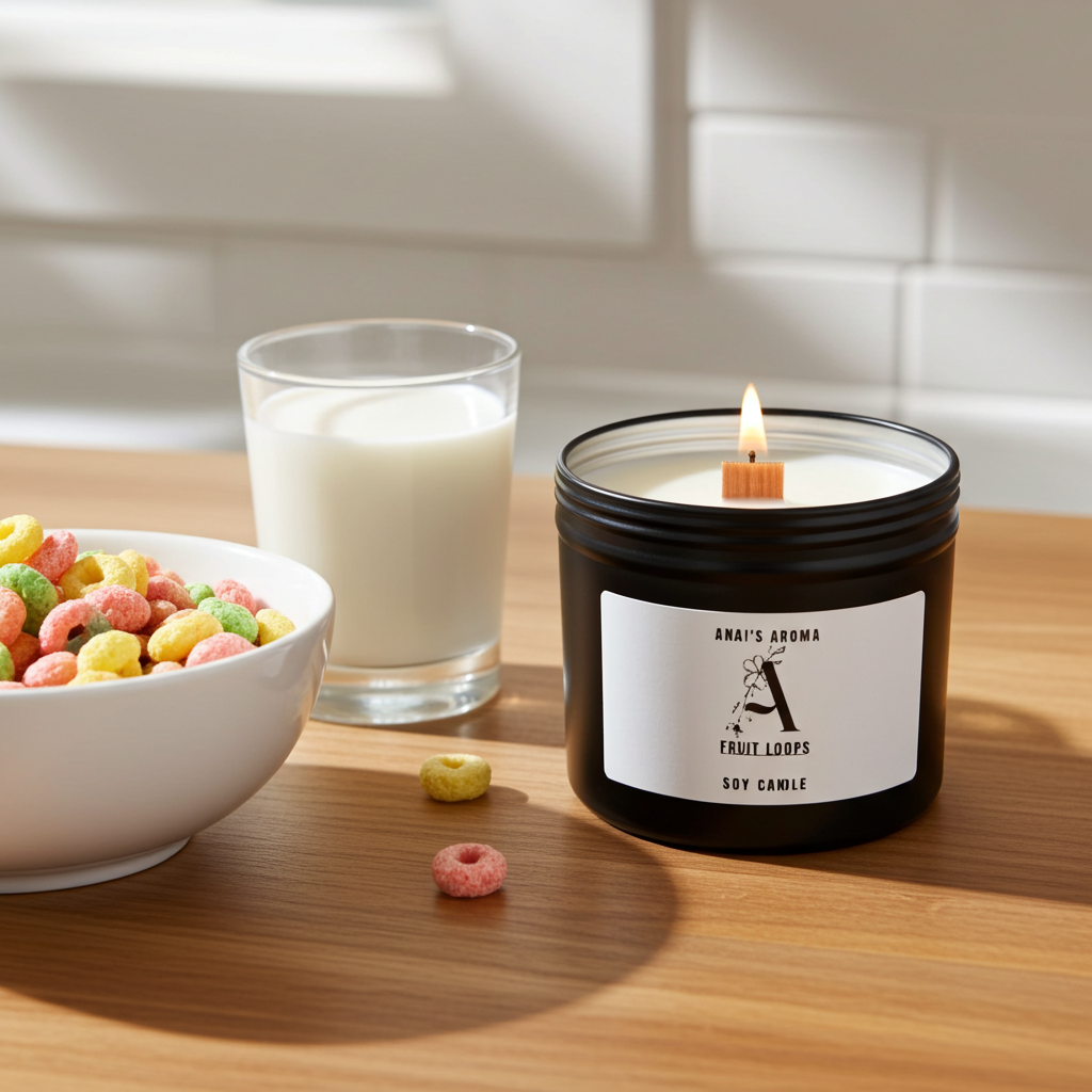 Fruit Loops Soy Candle – Sweet Fruity Cereal