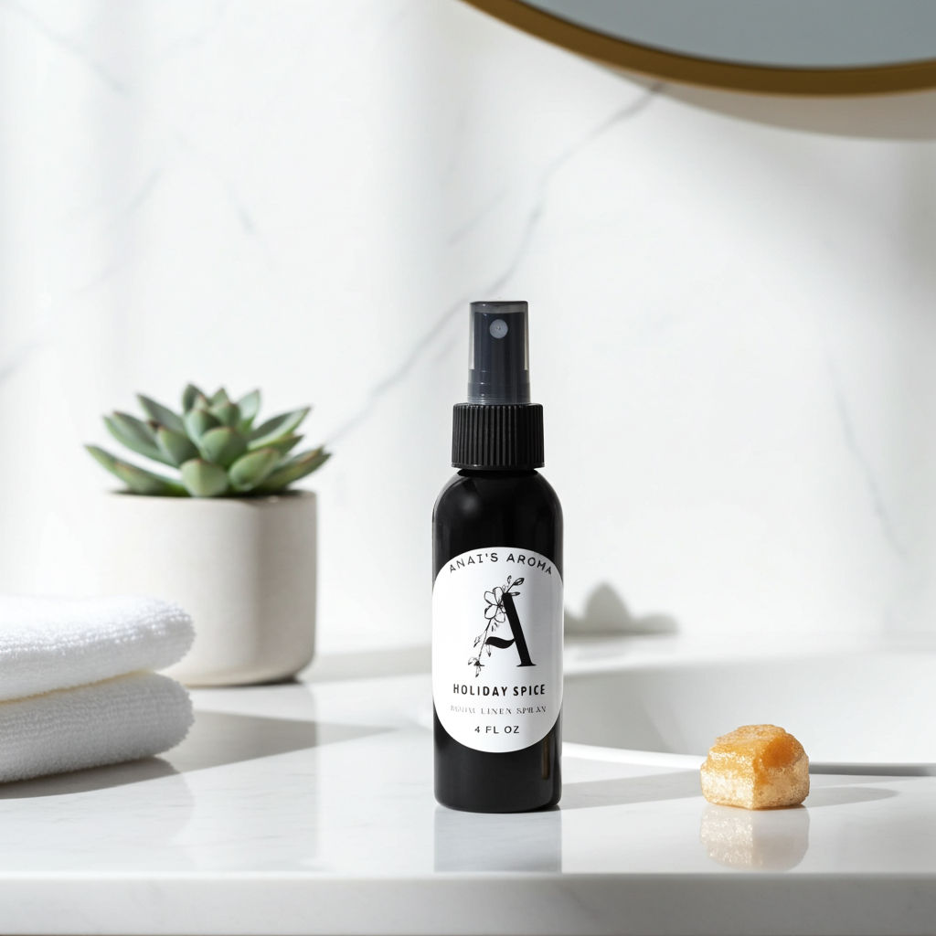 Holiday Spice Room & Linen Spray – Warm Cinnamon & Clove