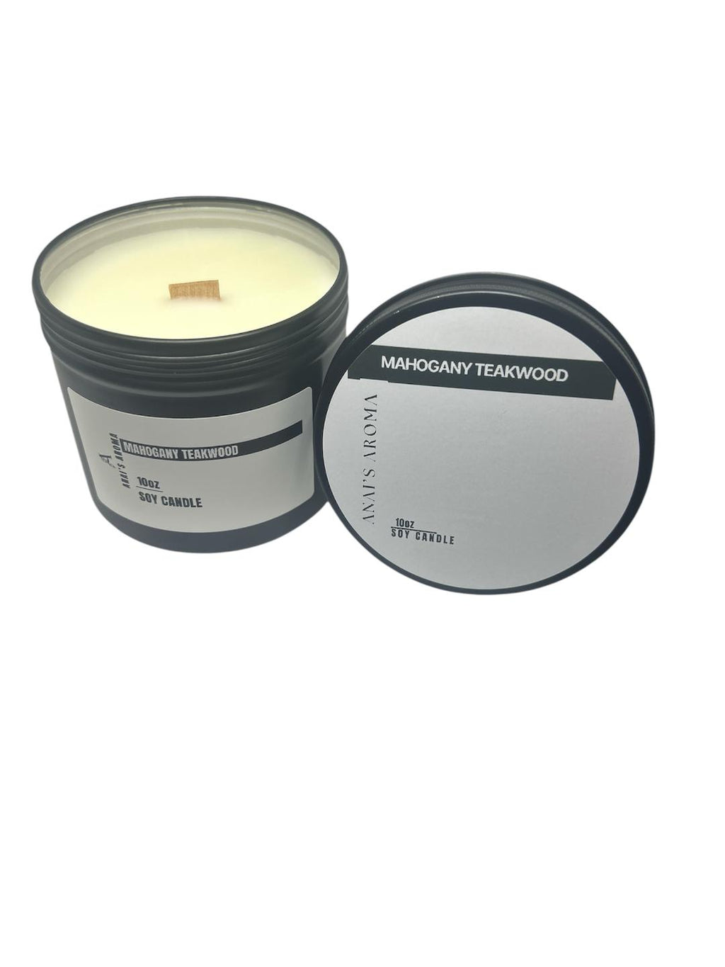Mahogany Teakwood Soy Blend Candle – Rich Warm Woods