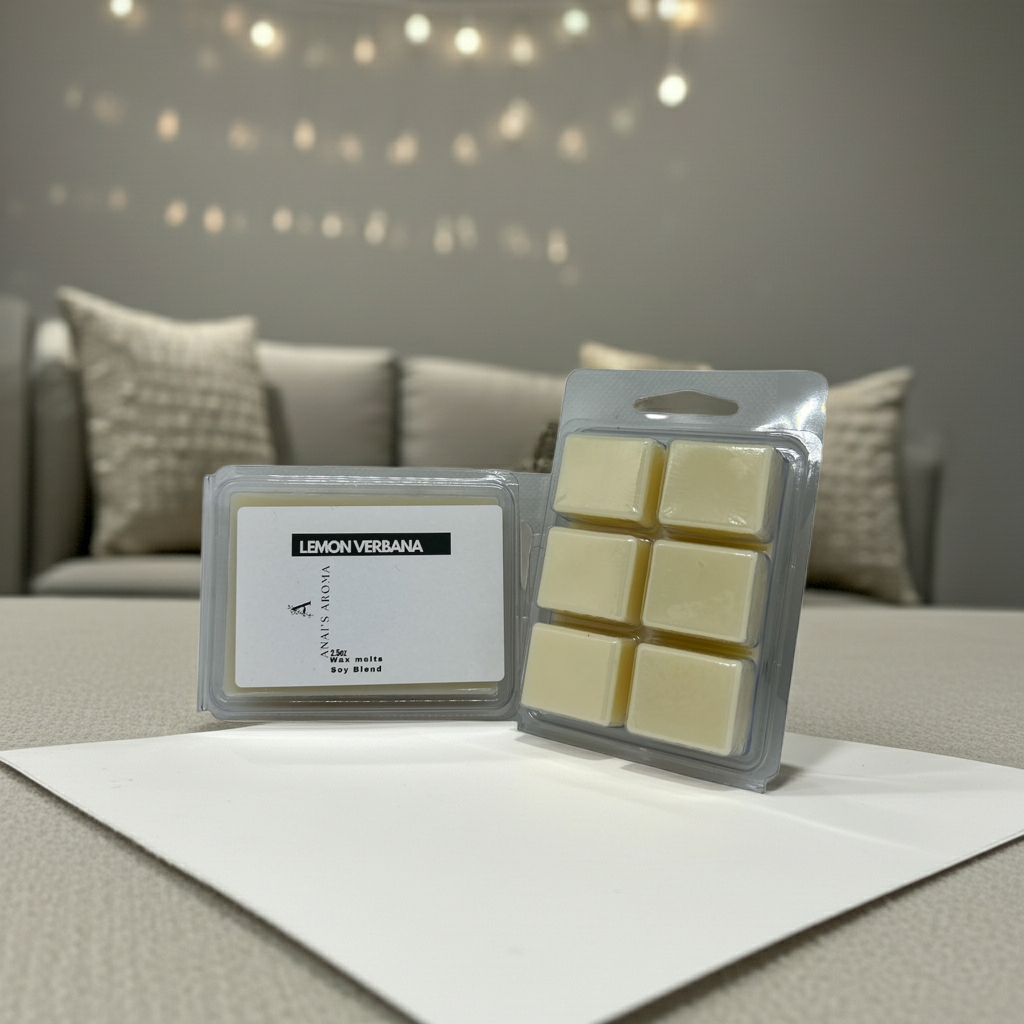 Lemon Verbena Wax Melts – Bright Citrus & Herb