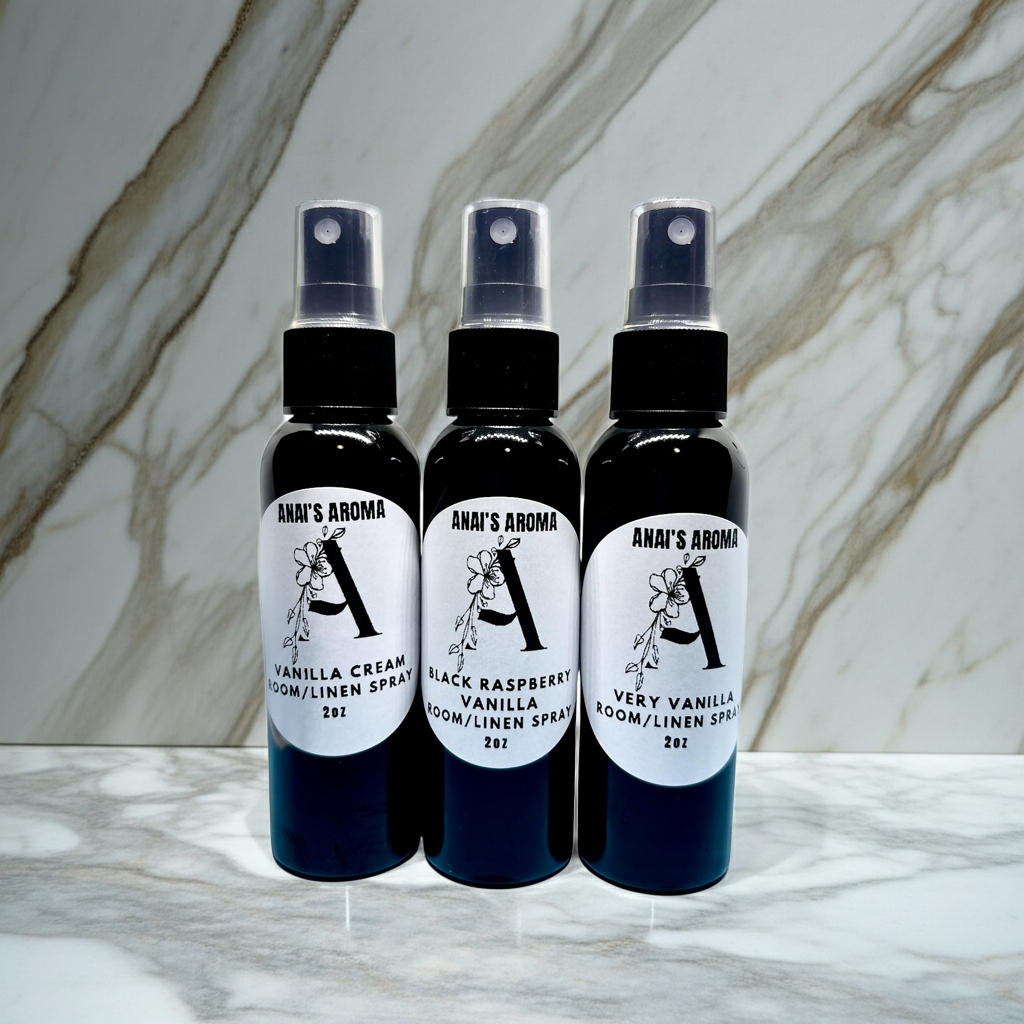 Holiday Spice Room & Linen Spray 3-Pack – Cinnamon Irish, Caramel Latte & Crème Brûlée