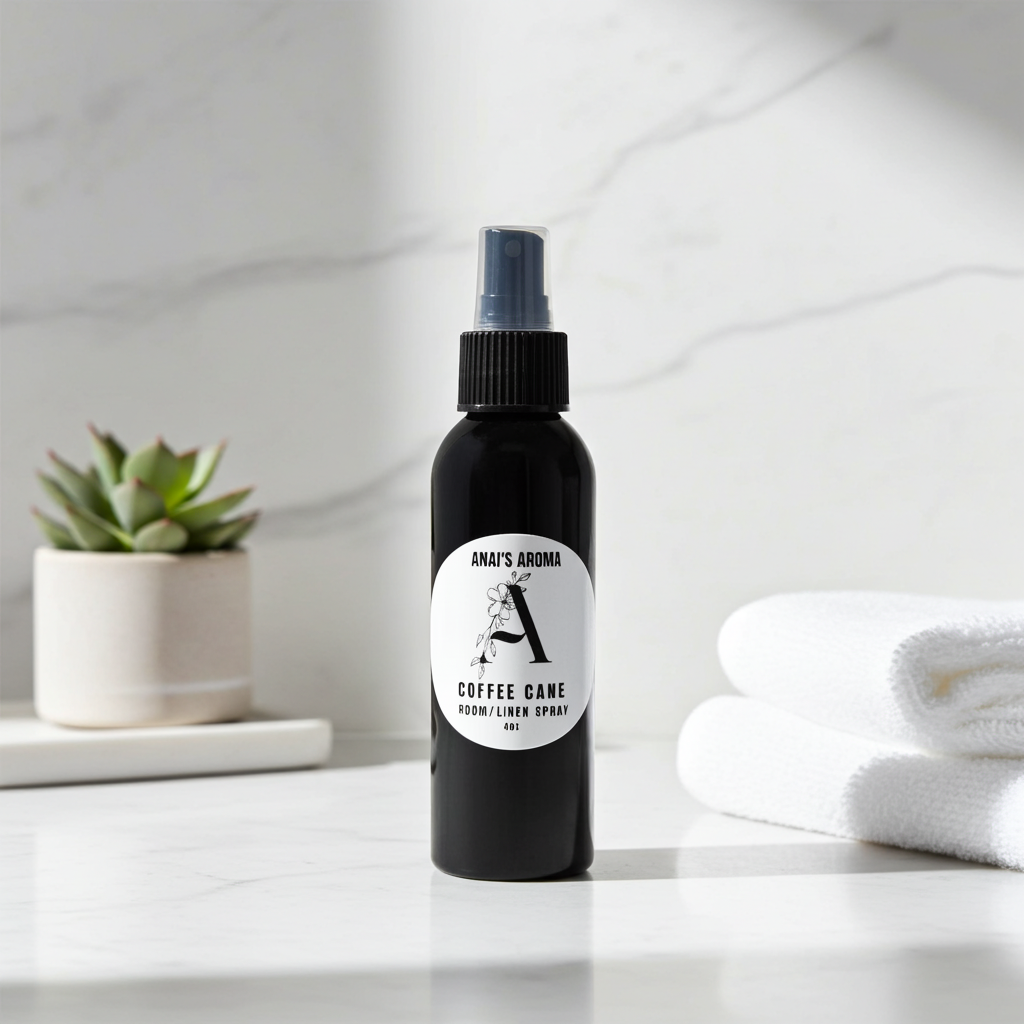 Coffee Cane Room & Linen Spray – Sweet Roasted Coffee & Vanilla