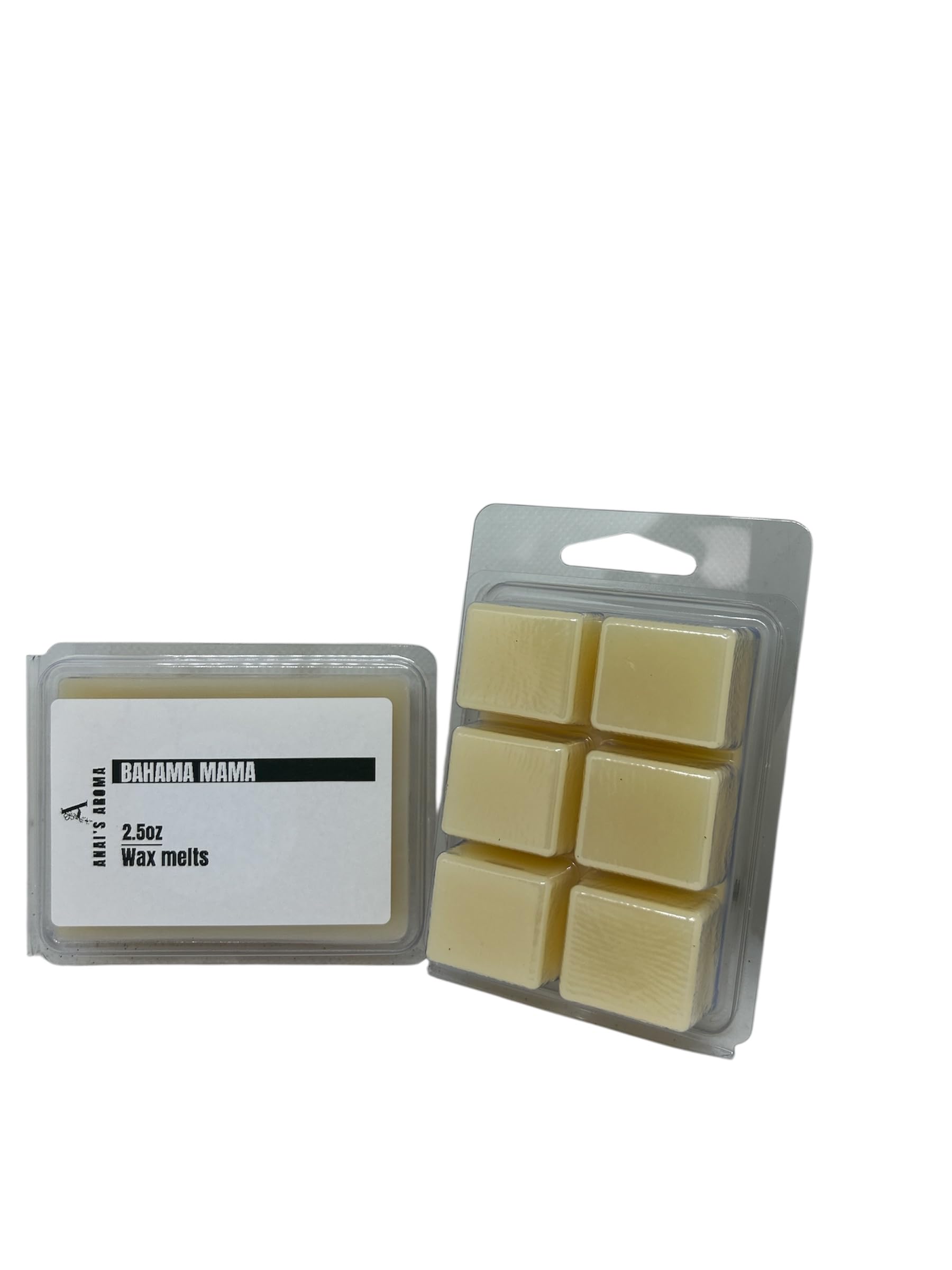 ANAI'S AROMA BAHAMA MAMA SCENT 2.5oz WAX MELTS FOR WAX WARMER, 2pack LONG LASTING SOY BLEND