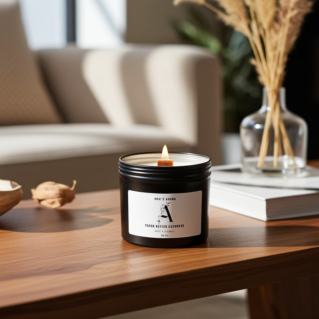 Cocoa Butter Cashmere Soy Candle – Creamy Warm Cashmere