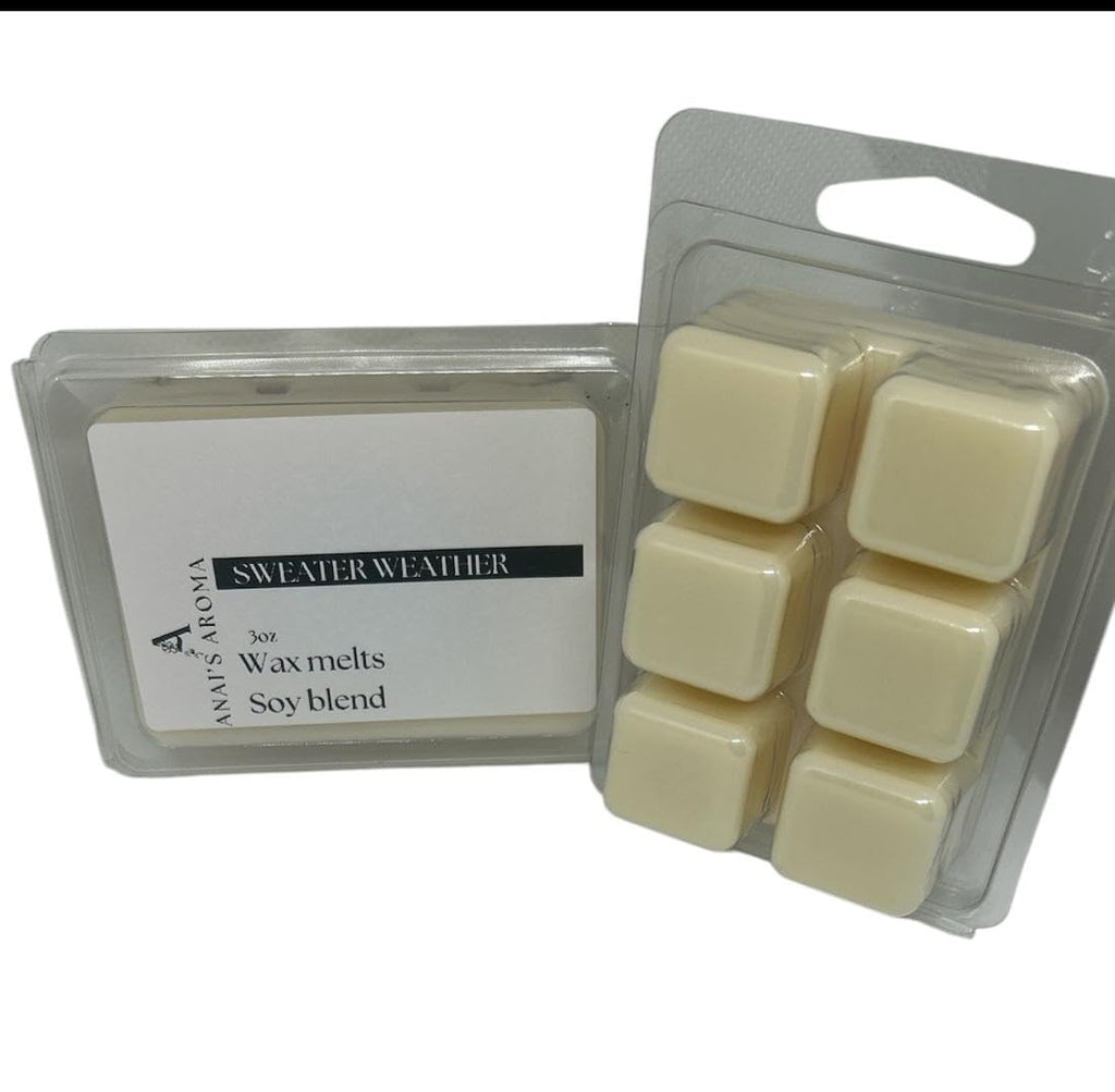 ANAI'S AROMA SWEATER WEATHER 2.5oz Wax Melts 2pack Long Lasting Soy Blend