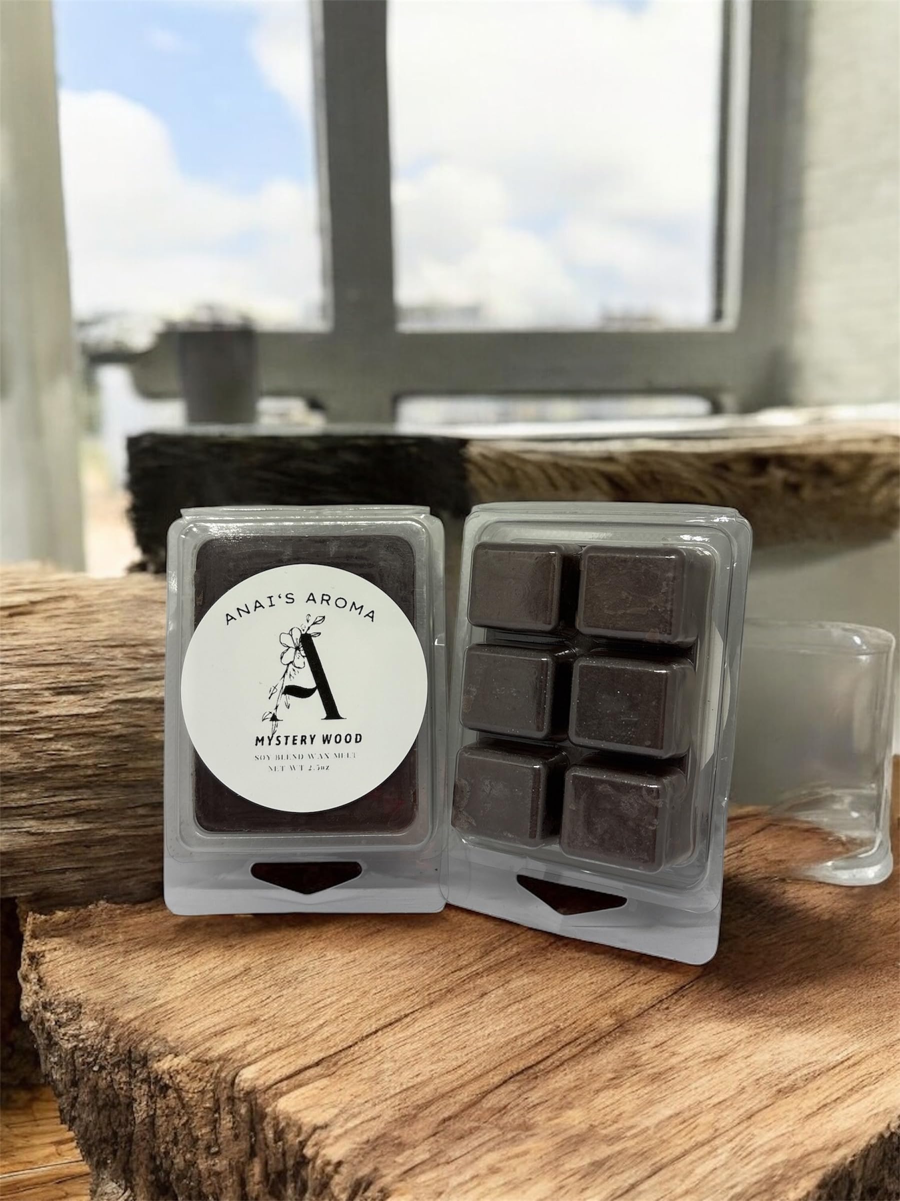 ANAI'S AROMA MYSTERY WOOD 2.5oz Wax Melts 2pack Long Lasting Soy Blend