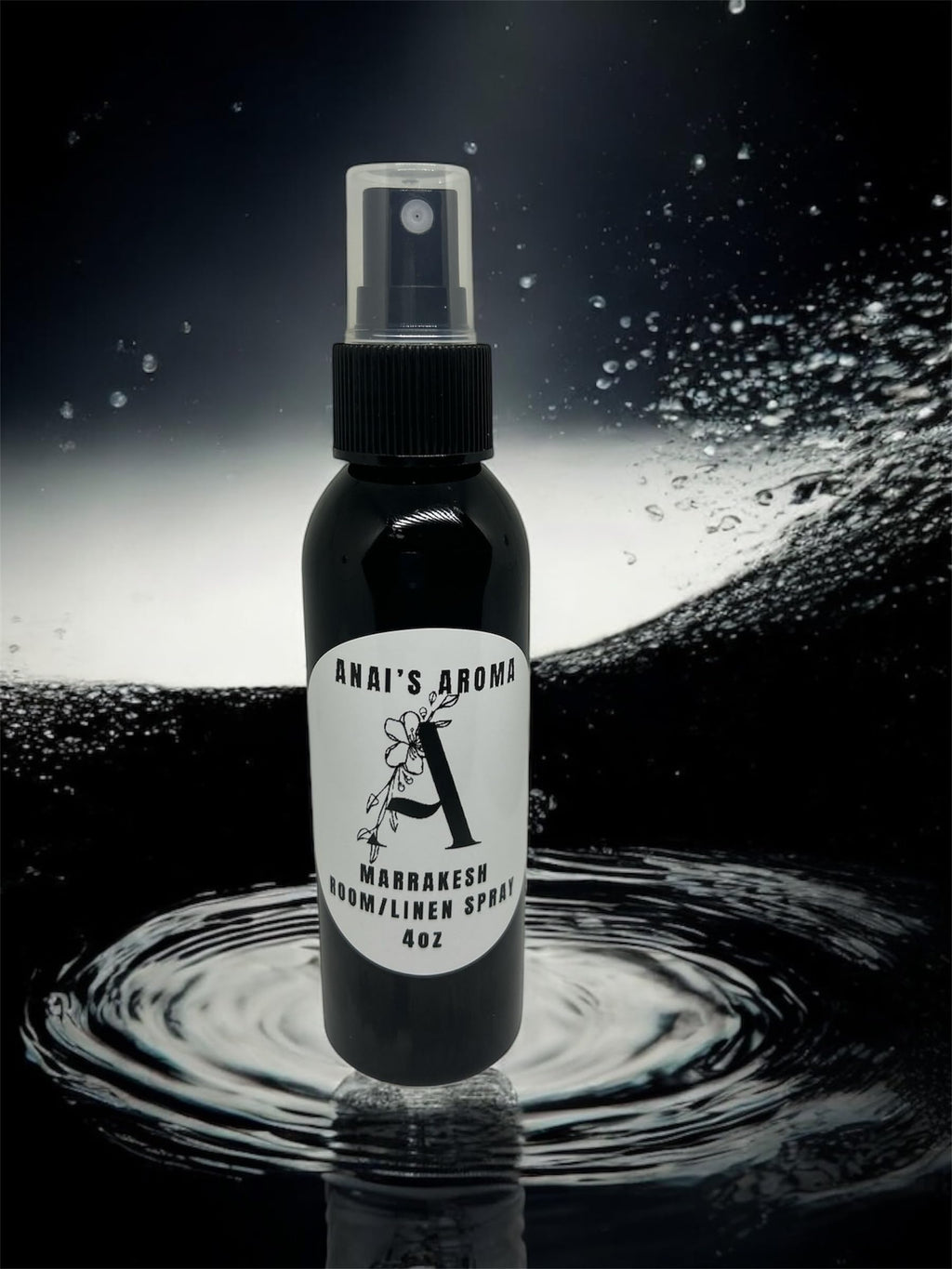 ANAI'S Aroma Marrakesh Room and Linen Spray, Long Last Scent, Odor Eliminator, Air Freshener, Refresh Fabric, Car, Restroom, Bedding, Travel Size 4oz