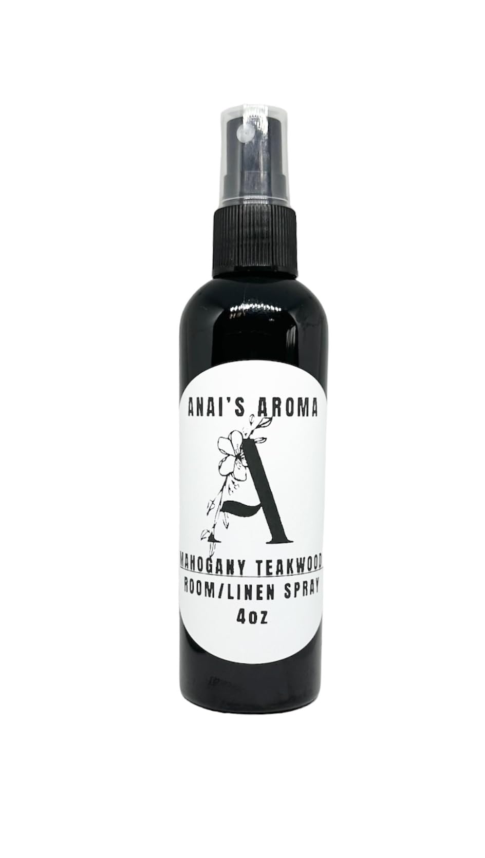 ANAI'S Aroma Mahogany Teakwood Room and Linen Spray Home Fragrance, Fabric Deodorizer, Long Lasting Bold Scent, Odor Eliminator, Air Freshener, Refresh Fabric, Car, Restroom, Bedding, Travel Size 4oz