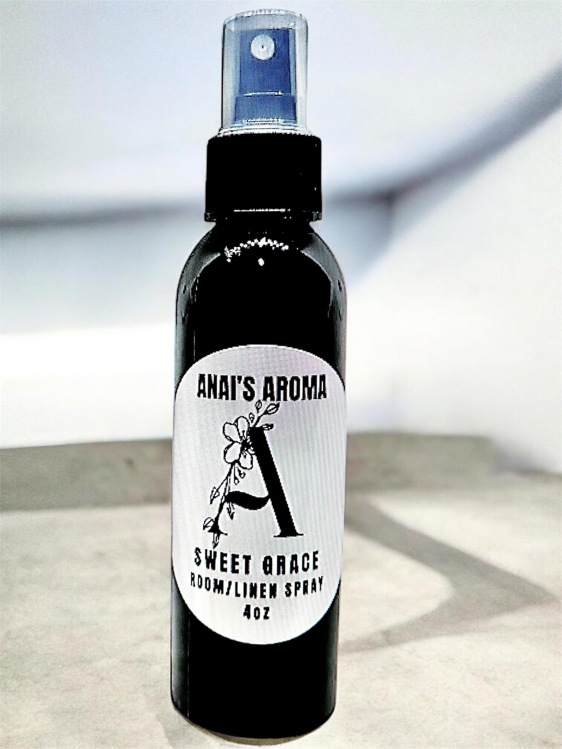 ANAI'S Aroma Sweet Grace Room and Linen Spray Long Last Scent, Odor Eliminator, Air Freshener, Refresh Fabric, Car, Restroom, Bedding, Travel Size 4oz