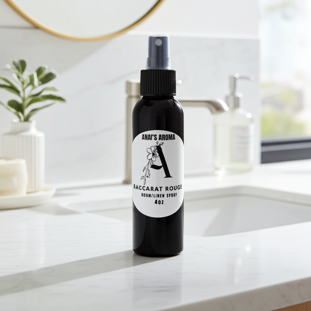 Baccarat Rouge Room & Linen Spray – Exotic Saffron & Amber