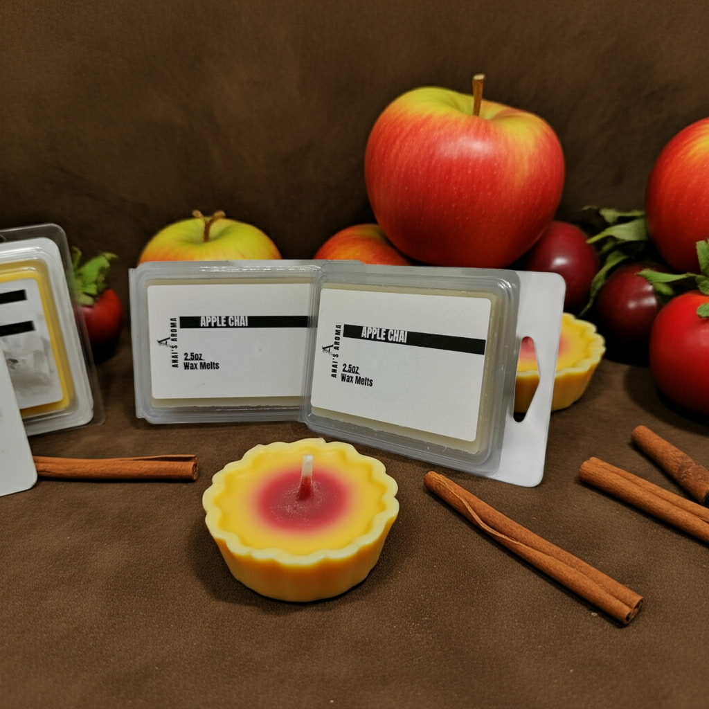 Apple Chai Wax Melts – Warm Spiced Apple & Chai