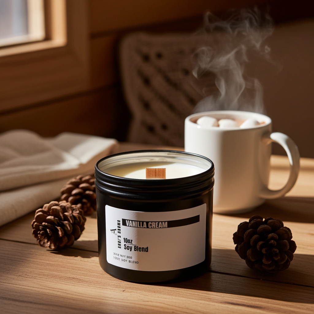 Vanilla Cream Soy Candle – Sweet Creamy Vanilla