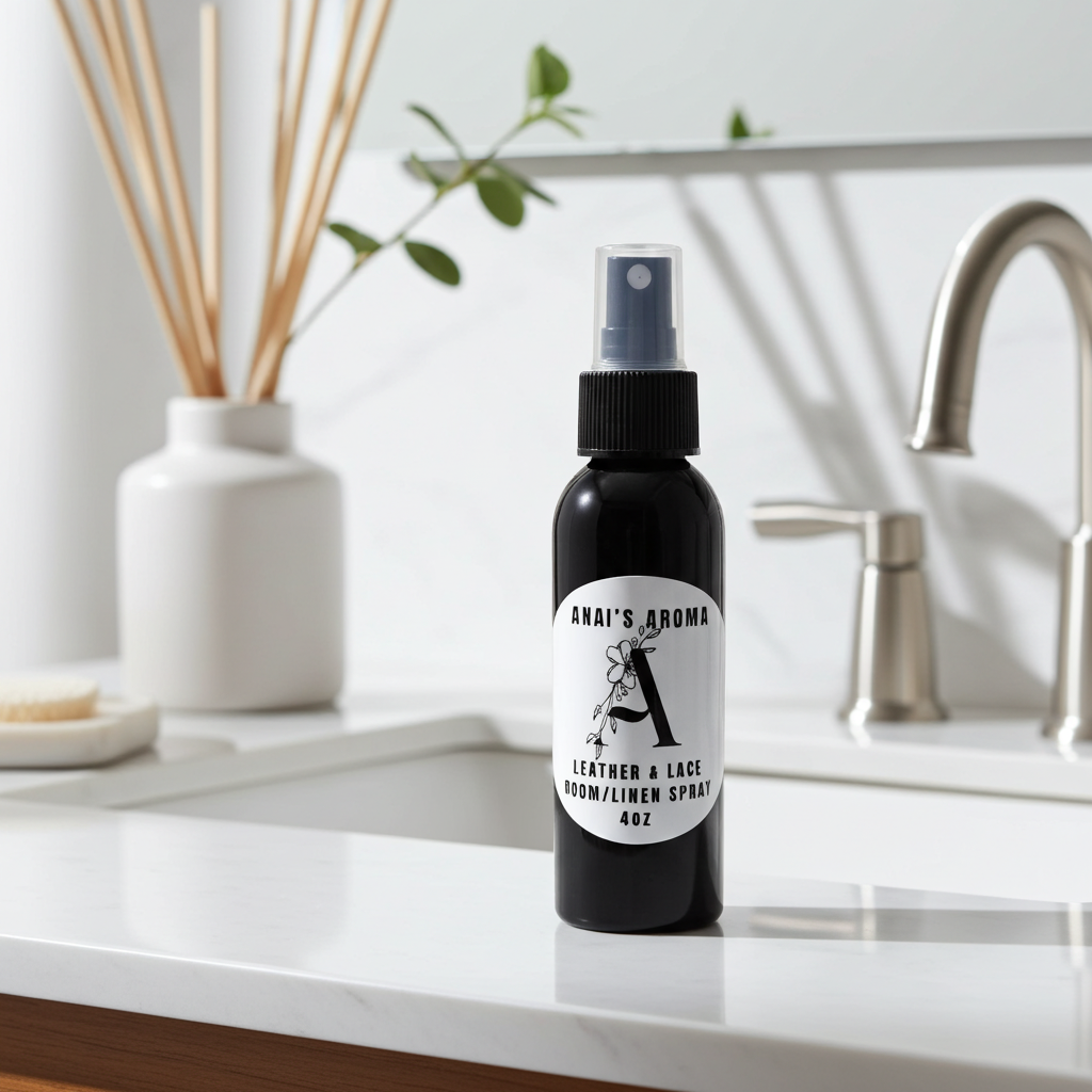 Leather & Lace Room & Linen Spray – Soft Floral & Leather