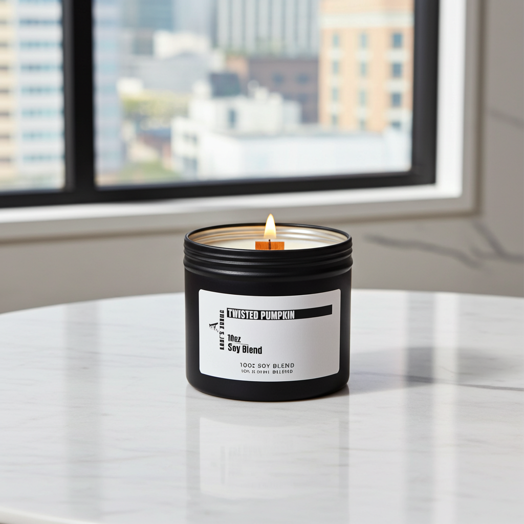 Twisted Pumpkin Soy Blend Candle – Spiced Pumpkin & Brown Sugar