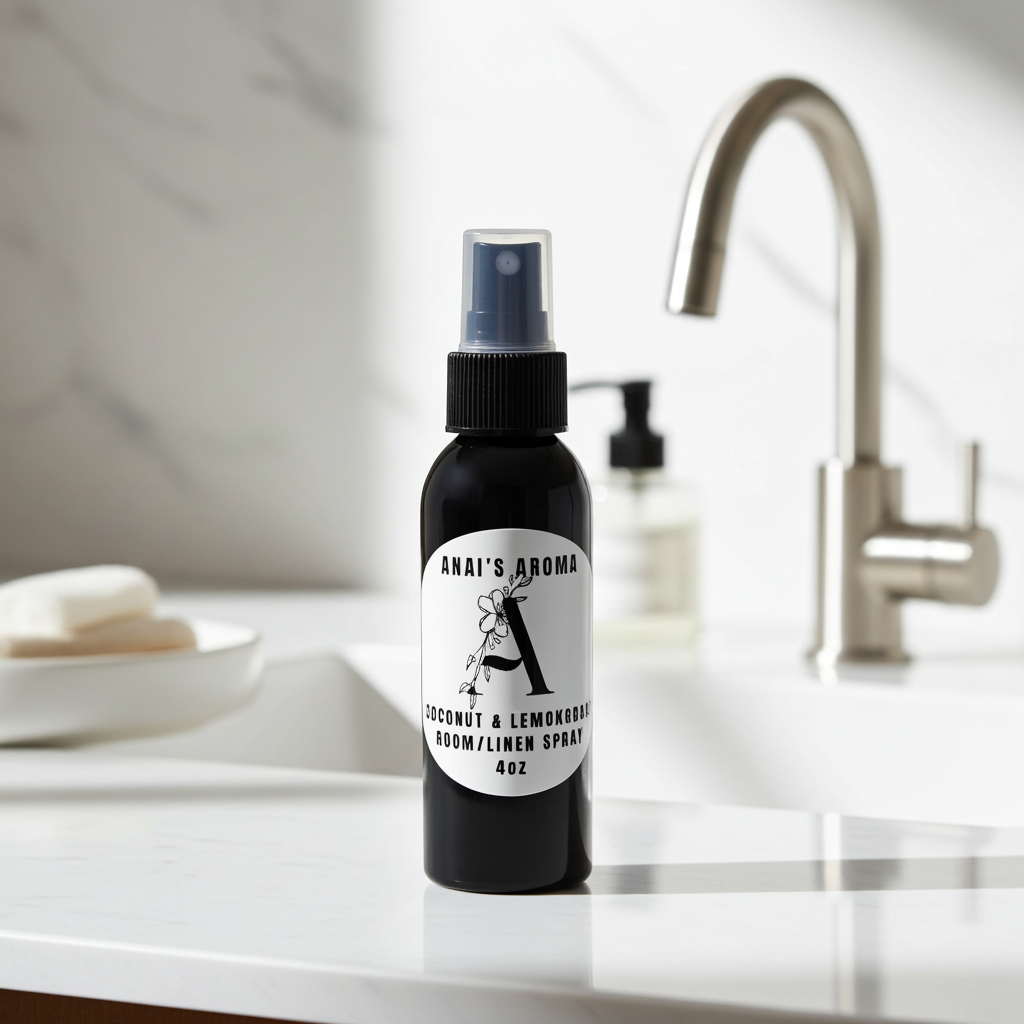 Coconut & Lemongrass Room & Linen Spray – Tropical Citrus & Coconut