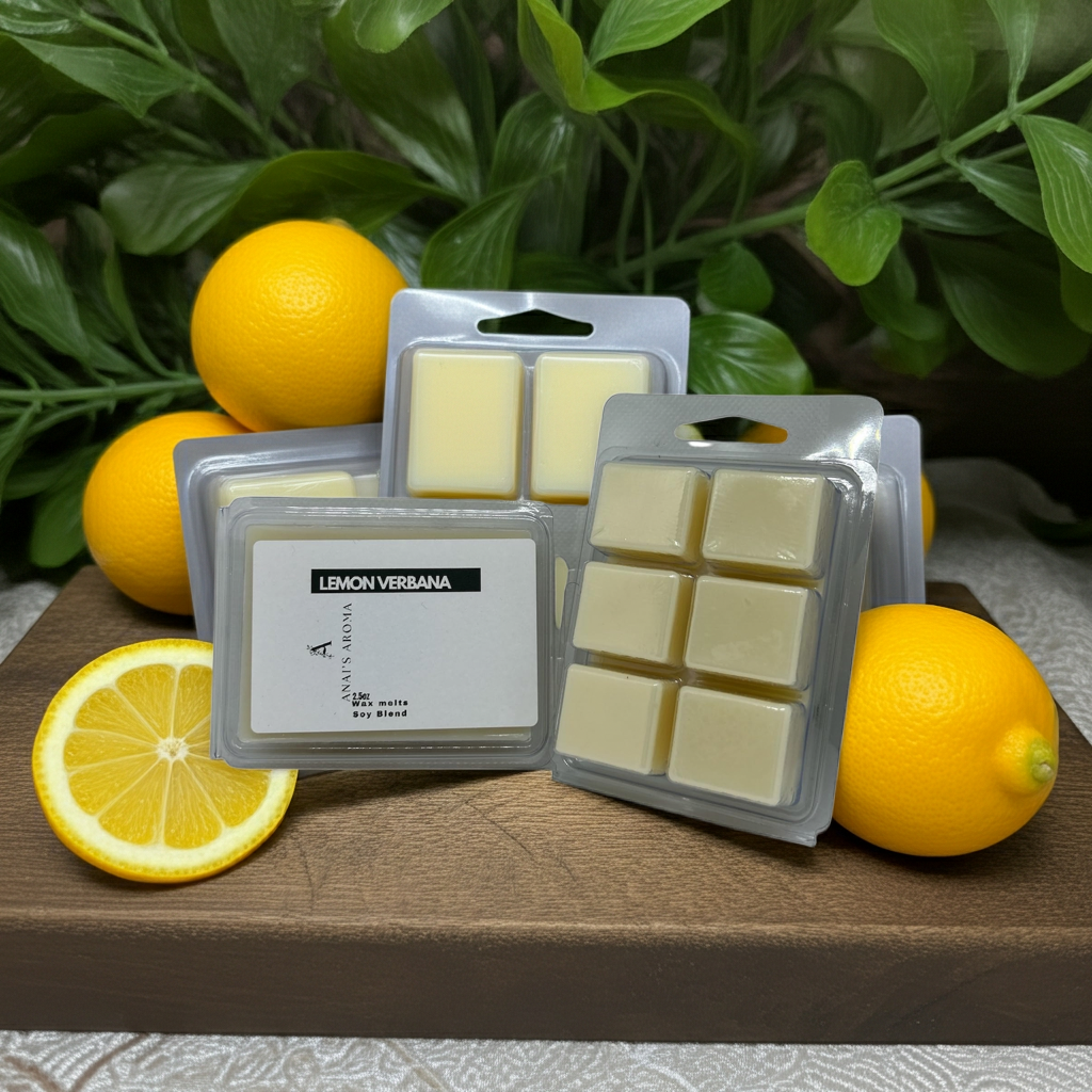 Lemon Verbena Wax Melts – Bright Citrus & Herb