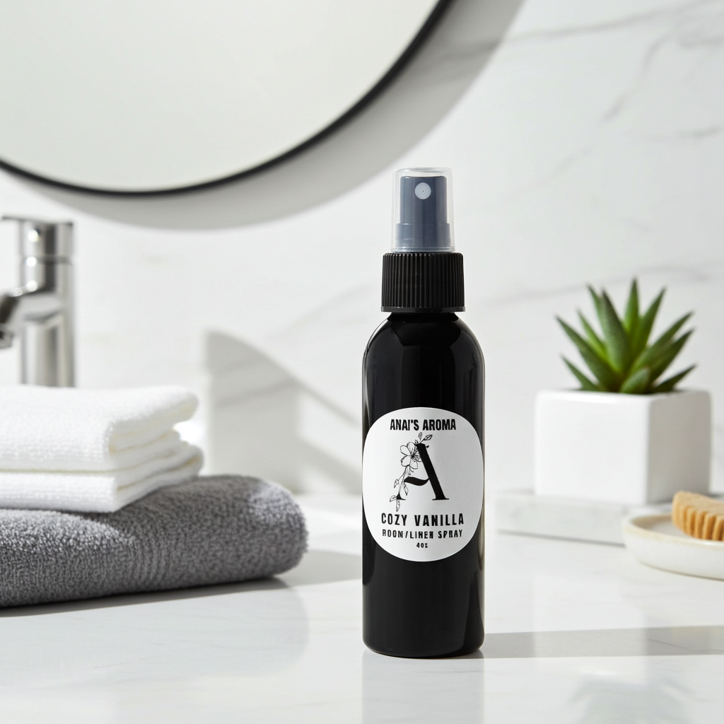 Cozy Vanilla Room & Linen Spray – Sweet Creamy Vanilla